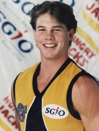 Ben Cousins as a young Eagles player in 1996.