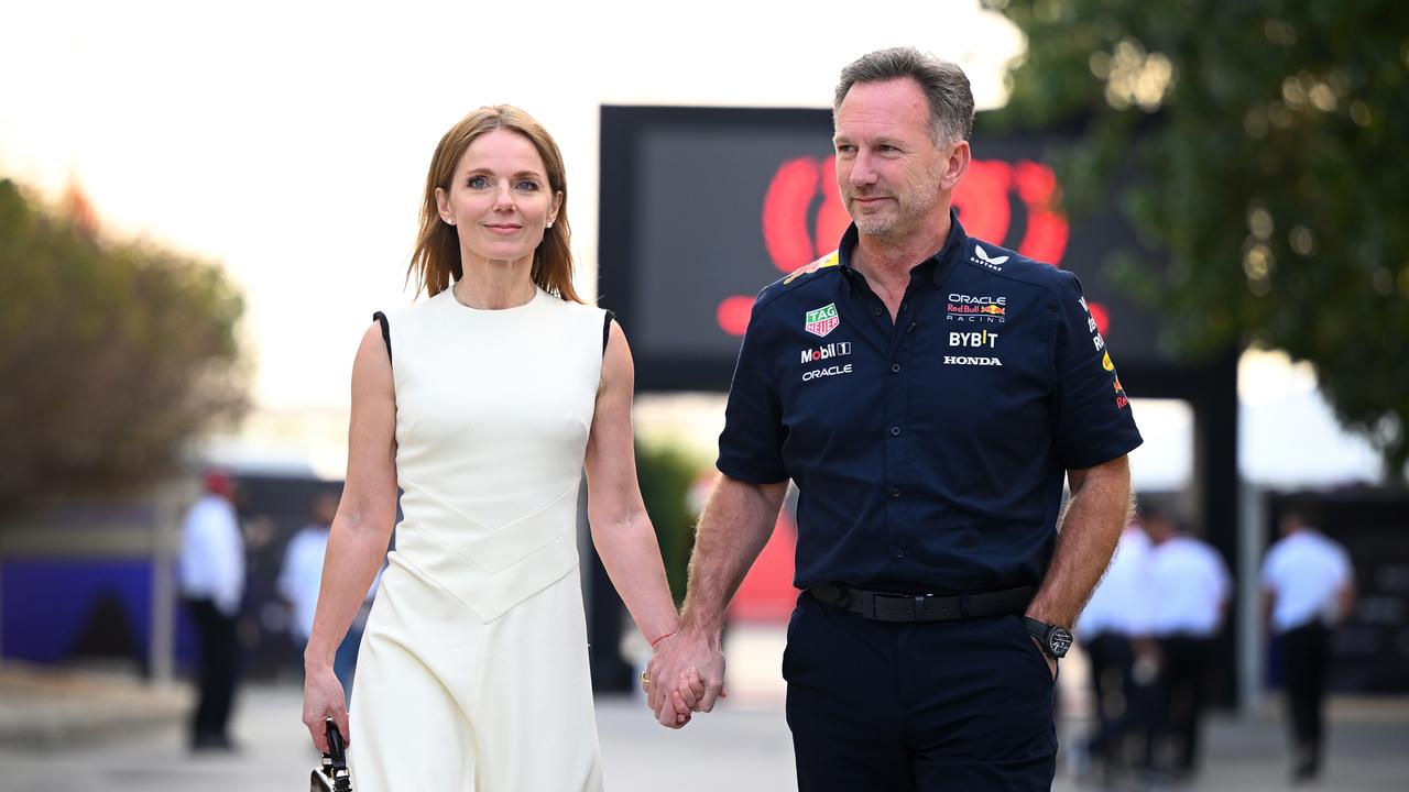 Geri and Christian rocked up hand-in-hand at Bahrain. (Photo by Clive Mason/Getty Images)