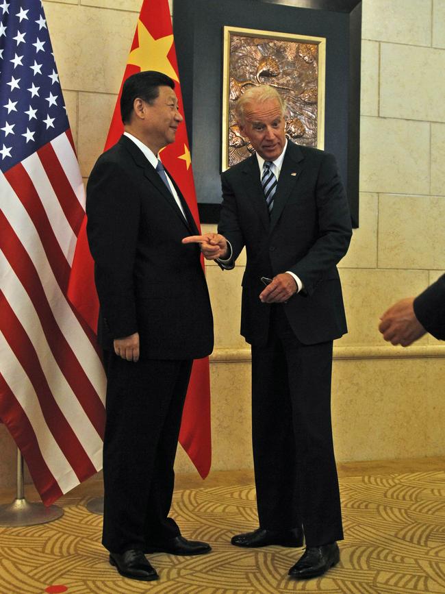 Then-Vice President Biden with then-Chinese Vice President Xi Jinping in 2011.