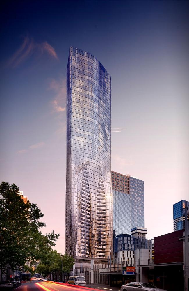 EQ Tower, 127 A’Beckett St, 63-storeys.