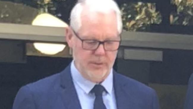 Matthew Page, 62, pictured outside Manly Local Court during a previous court appearance. Picture: Jim O'Rourke