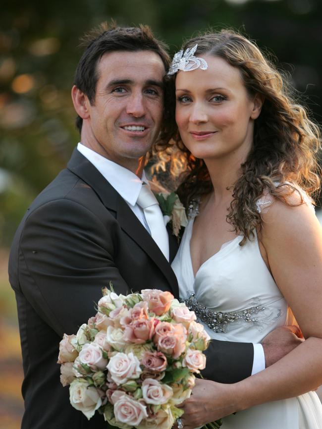 The pair at their 2007 wedding.