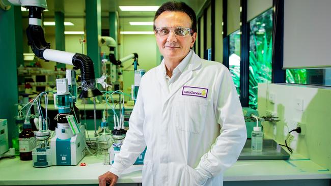 AstraZeneca CEO Pascal Soriot called on the government to crush fake news from anti-vaxxers. Picture: Ryan Osland