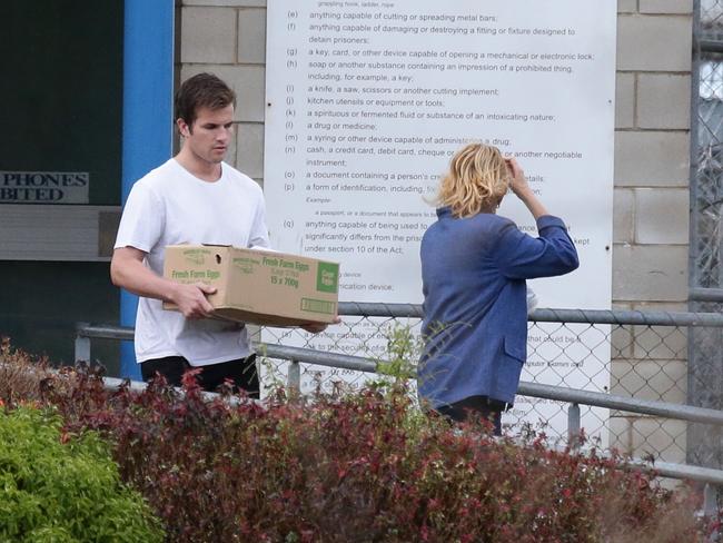 Gable Tostee leaving Arthur Gorrie Correction Centre in Brisbane. Pic: Liam Kidston.