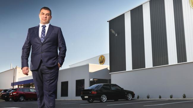 Developer Ross Pelligra at the former Holden factory site in Adelaide’s north. Picture: Dean Martin