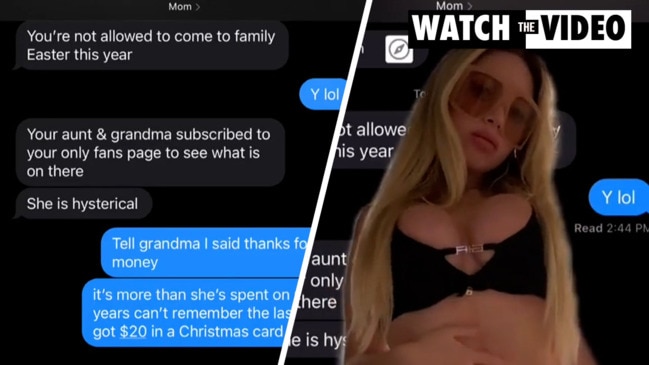 Woman 'banned' by family over X-rated job