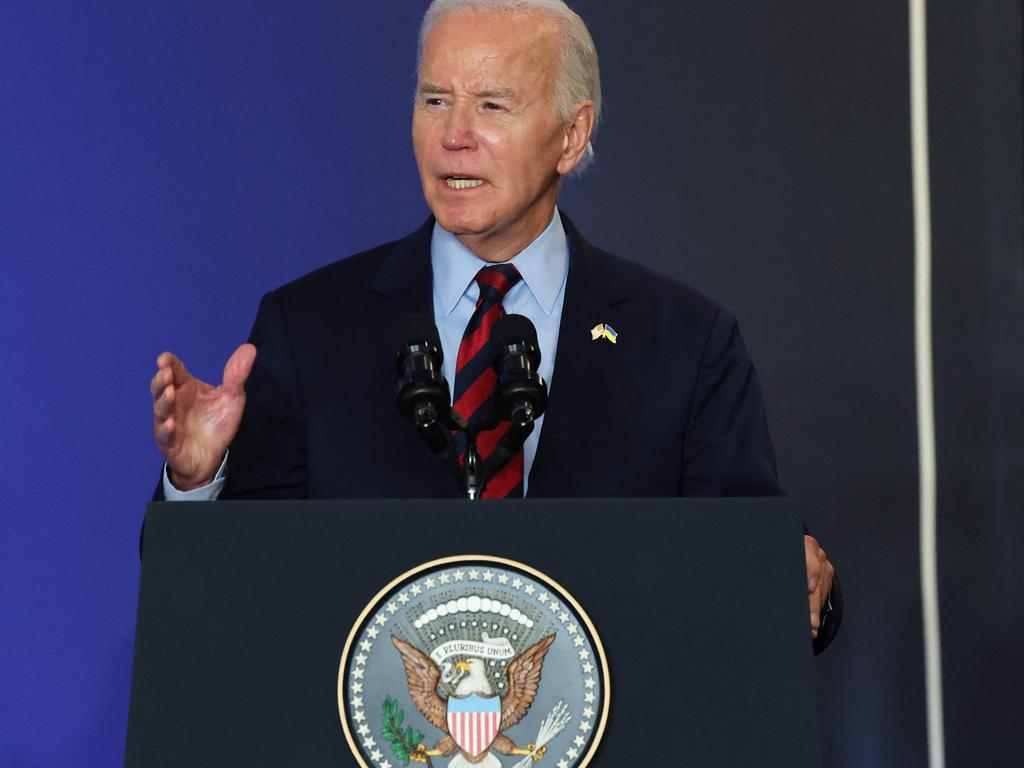 Speaking in New York, Joe Biden welcomed world leaders “to Washington”. Picture: Getty Images via AFP