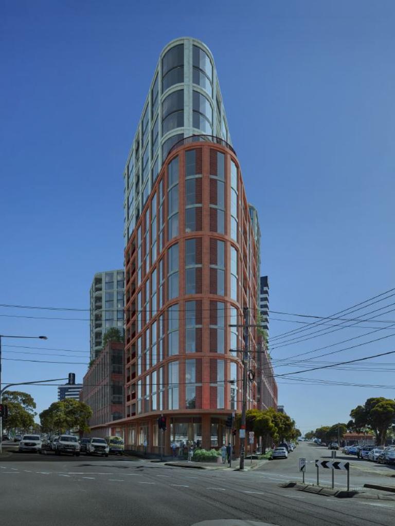 Artist impression of the front of a proposed development on the corner of Mercer and Cavendish streets.