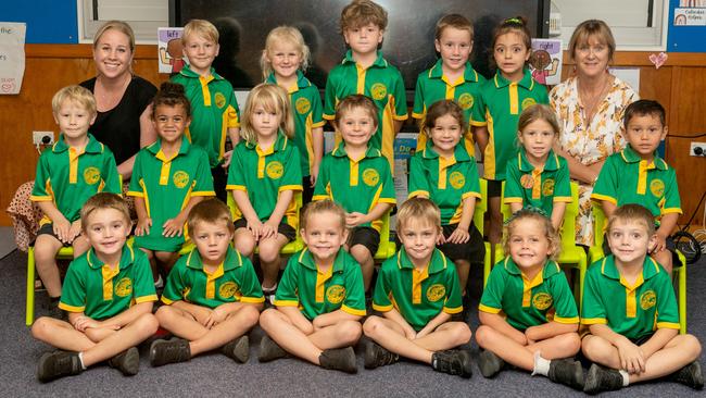 Proserpine State School Prep AB Back Row: Mrs Anna Bond (Teacher), Ashton Exelby, Chloe Atkinson, Liam Droge, Jed Dray, Elena Findlay, Mrs Sharon Little (Teacher aide) Middle Row: Isaac Town, Moana Uiduldam, Darcey Peterson, Bjorn Maclean, Amahli Faust, Josie Large, Matthew Klein Front Row: Mitchell Muller, James Camm, Oakleigh Maxwell, Hudson Wilkinson, Emelia White, Finlay Fenner Picture: Michaela Harlow