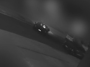 CCTV footage captured the moment the Ferrari was stolen from the Truganina home. Picture: Victoria Police.