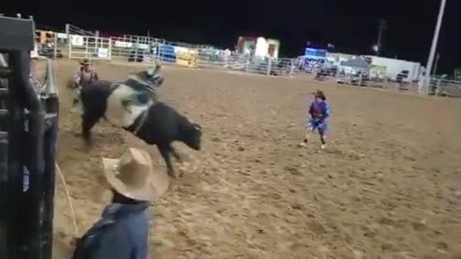 Miniature bull rider Cooper McConnell