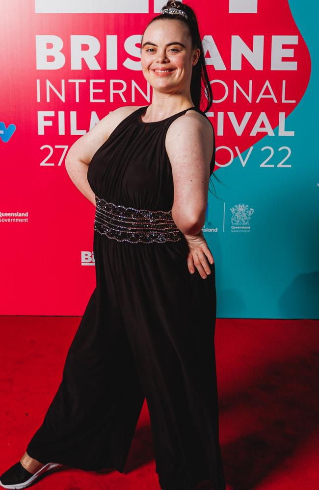 Olivia Hargroder at the opening night of the Brisbane International Film Festival. Picture: BIFF