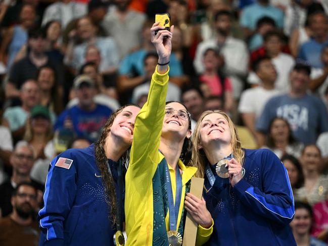 Kaylee McKeown faces her own obstacles in the pool. Picture: SEBASTIEN BOZON / AFP