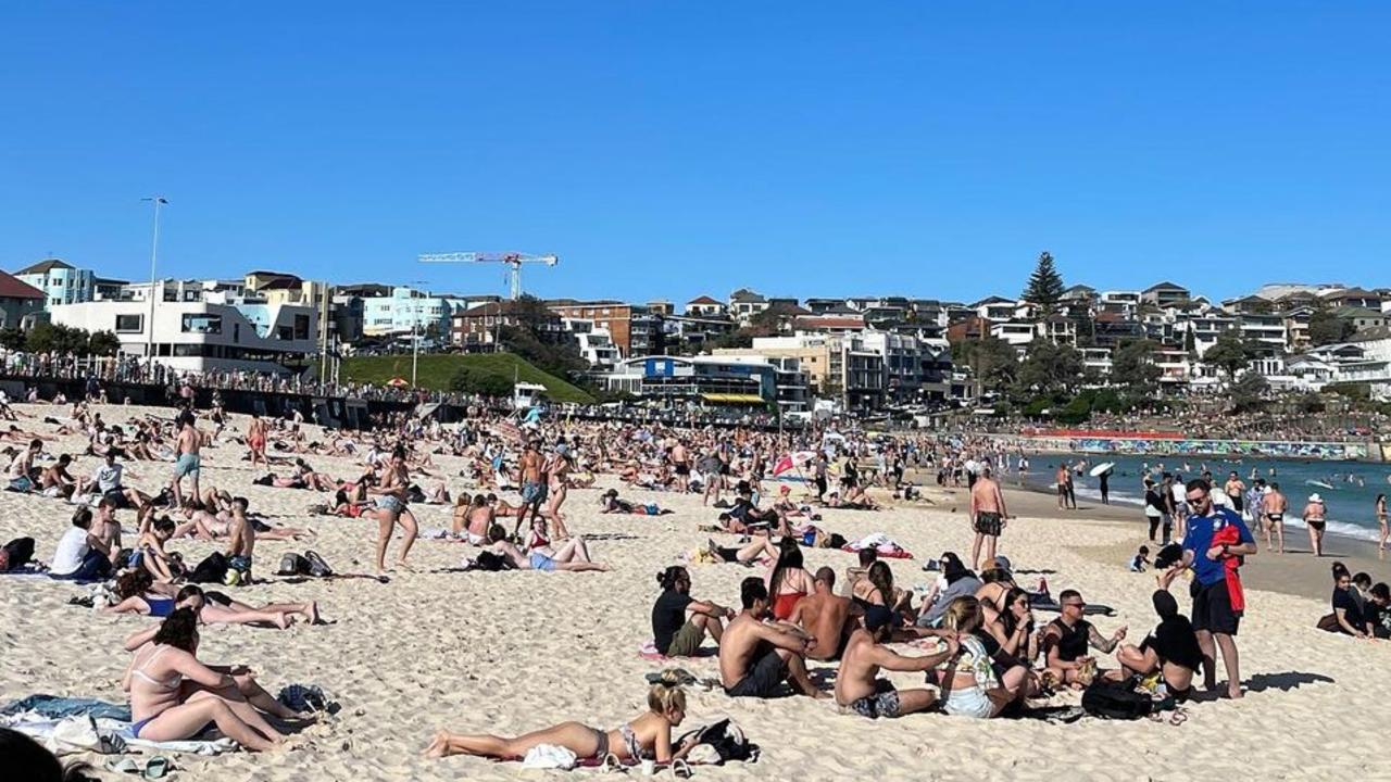 Bondi Beach was packed with people. Picture: Instagram