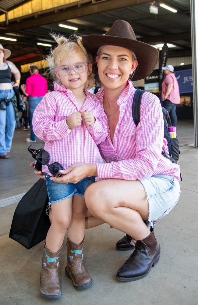 Emily and Olivia Hayes.Meatstock - Music, Barbecue and Camping Festival at Toowoomba Showgrounds.Saturday March 9th, 2024 Picture: Bev Lacey