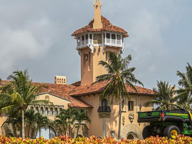 Former US President Donald Trump's residence in Mar-a-Lago, Palm Beach, Florida was raided by the FBI on August 8, 2022. Picture: Giorgio VIERA / AFP)