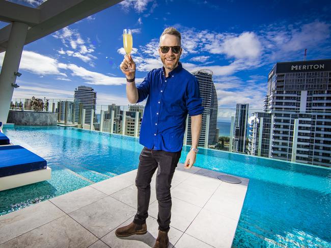 Gold Logie winner Hamish Blake gives a thumbs up to the Logies on the Gold Coast. But his rental investment isn’t travelling as well. Picture: Nigel Hallet