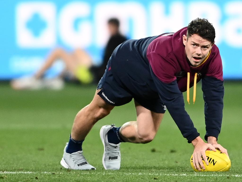 Lions star Lachie Neale is preparing for his 200th AFL appearance. Picture: Quinn Rooney/Getty Images