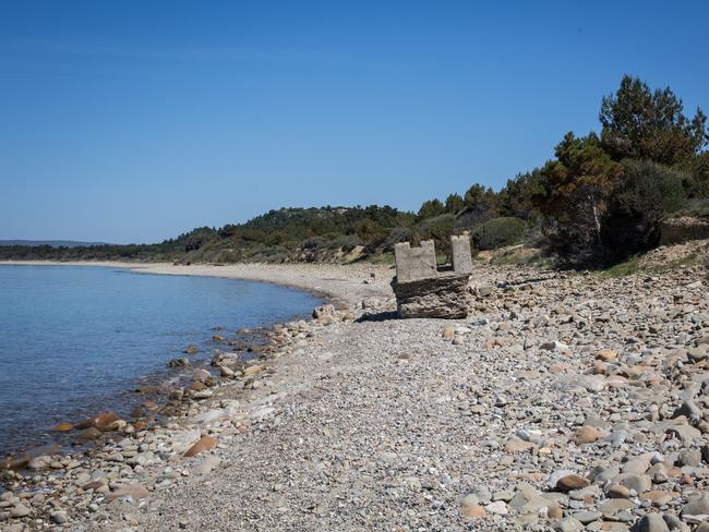 Anzac Cove today, 103 years after the disaster landing of Australian and New Zealand troops. Picture: Frank Bessiere/News Corp Australia