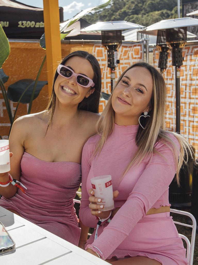 Plenty of punters at the Smirnoff Seltzer Springs party donned pink for the occasion. Picture: Smirnoff