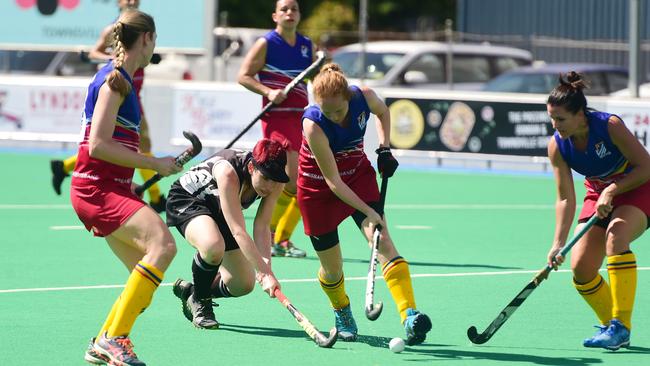 Shots from the Queensland Women's Masters Hockey Championships, Division 1 final in 2020. Picture: Scott Radford-Chisholm / News Corp Australia