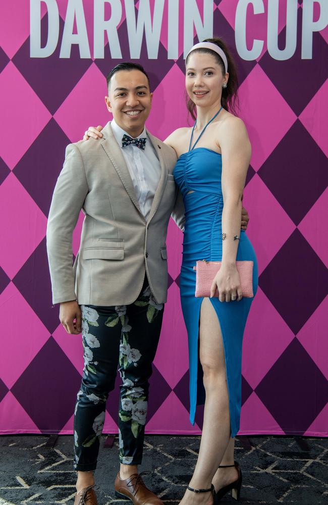 Trung Bui and Savannah Rossingh at the 2024 Darwin Cup. Picture: Pema Tamang Pakhrin