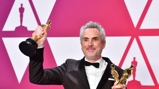 Roma director Alfonso Cuaron at the 2019 Academy Awards.