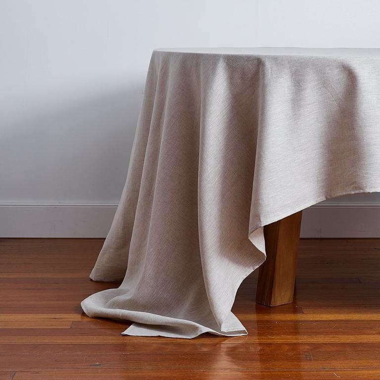 Bed Threads Linen Tablecloth in Oatmeal