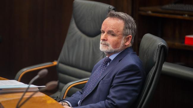 David O'Byrne, Parliament question time. Picture: Richard Jupe