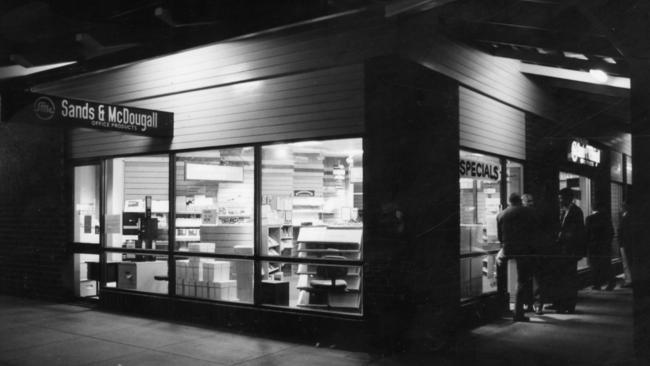 The scene of the stabbing murder of Suzanne Poll at the Sands &amp; McDougall stationery shop in Parabanks Shopping Centre, Salisbury, on 29 April, 1993.