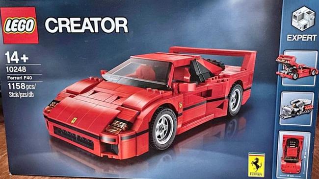 A Ferrari lego set valued at $500. Picture: Facebook