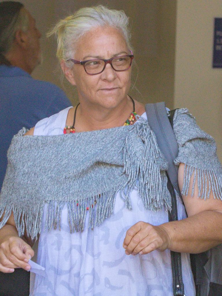 Angela Rita Marcus appeared in Darwin Local Court charged of aiding another to commit an offence in relation to the kidnapping of five-year-old Grace Hughes. Picture: Glenn Campbell