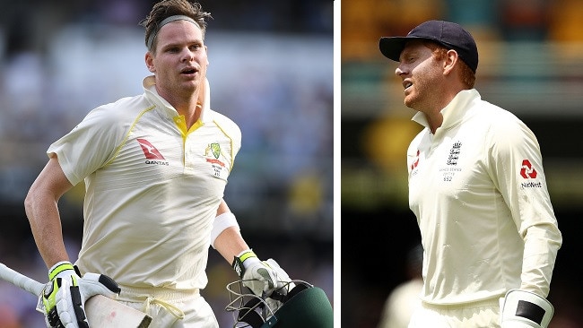 Australia's Steve Smith and England's Jonny Bairstow.