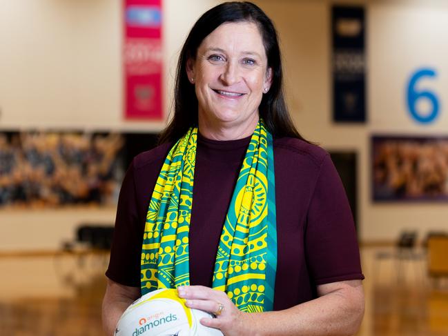 Stacey West announced as the new CEO of Netball Australia at the State Sport Centre Parkville, Melbourne. Photo: Joanna Margiolis, Netball Australia