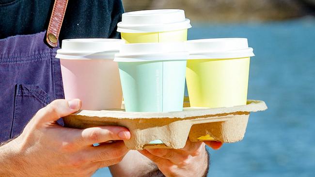 The Restaurant &amp; Catering Australia COVID-19 Best Practice Guidelines say cafes and restaurants should refuse KeepCups and use takeaway cups instead. Picture: Richard Walker