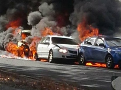 Online picture of stolen car crash in Leongatha