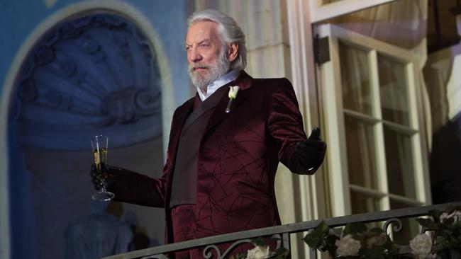 President Snow (Donald Sutherland) in a scene from film The Hunger Games: Catching Fire