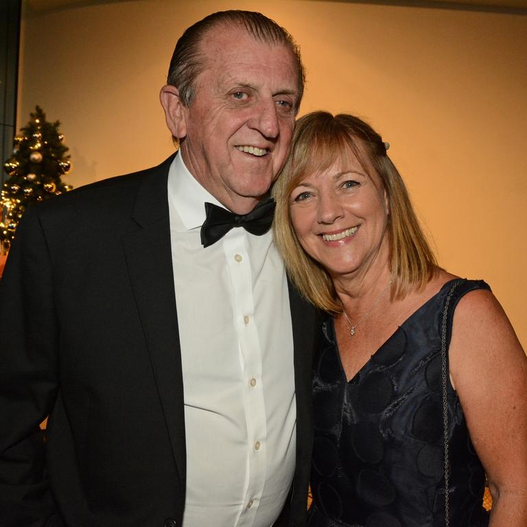 Steve Cavalier and Heather Petrie at Gold Coast Business Excellence Awards Hall of Fame induction at The Star Gold Coast. Picture: Regina King.