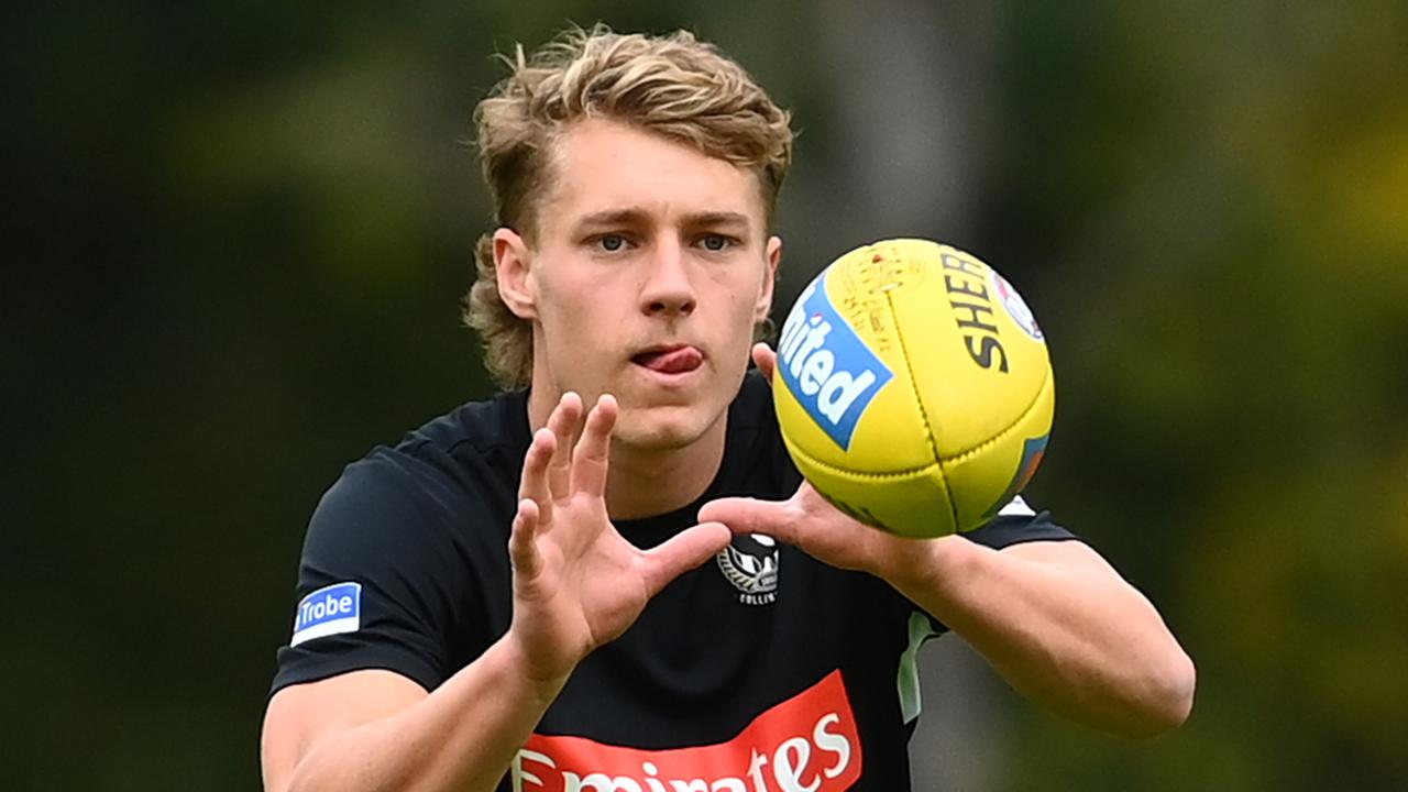 Finlay Macrae made a strong impression on debut for Collingwood.