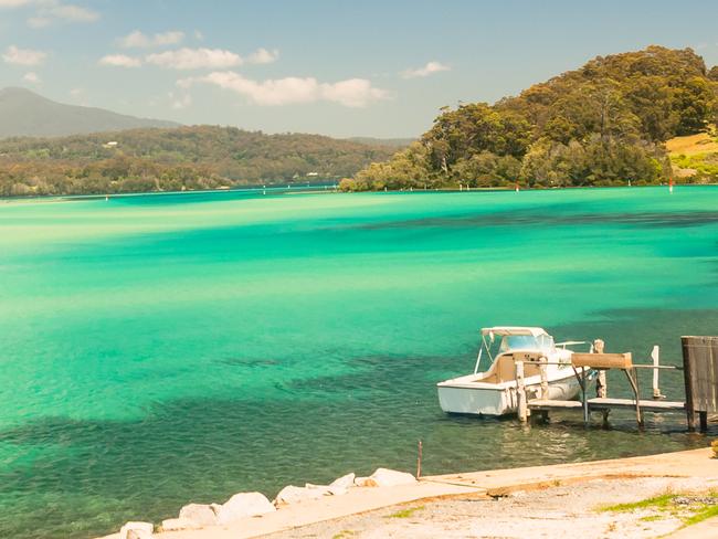 The water at Narooma is like something from a postcard.