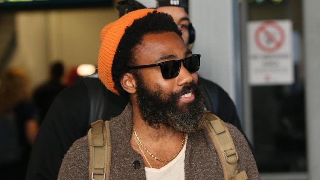 Donald Glover arriving in Sydney earlier this week. Picture by Damian Shaw