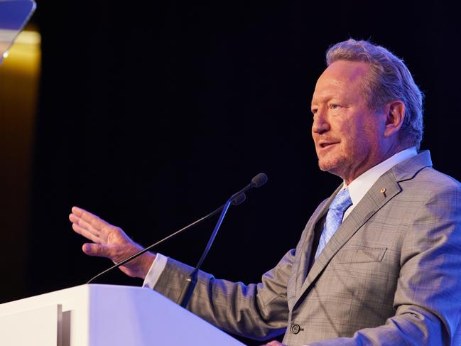 21-11-2023 - Executive Chairman Dr Andrew Forrest speaks at the Fortescue AGM. Picture: SoCo Studios