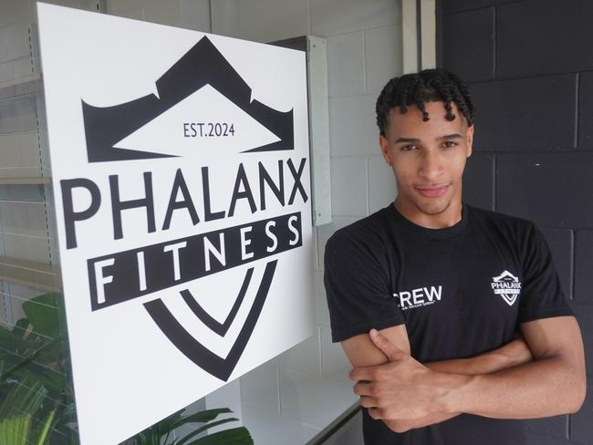 Teen entrepreneur Akon Ali will open his first gym, Phalanx Fitness in Babinda later this month. Photo: Supplied.