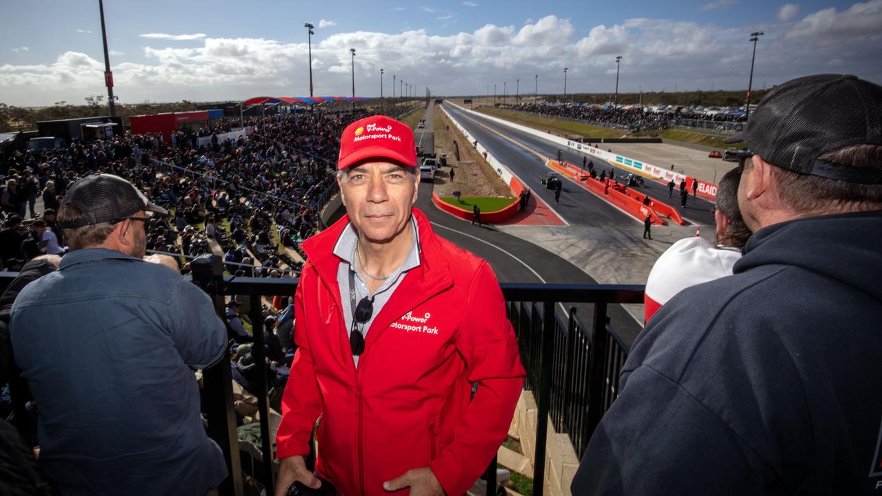 Dr Sam Shahin at The Bend Motorsport Park. Picture: Emma Brasier