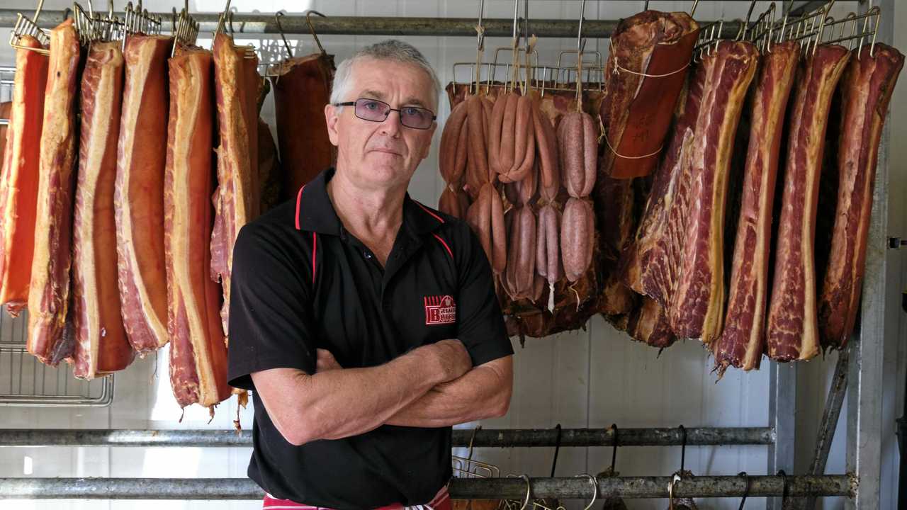 AT A LOSS: Des Barritt said his family relied on the success of Barritt's Butchery. Picture: TAHLIA STEHBENS
