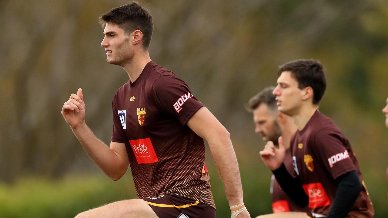 Hawthorn ruckman Ned Reeves could be a low-budget replacement for Brodie Grundy.