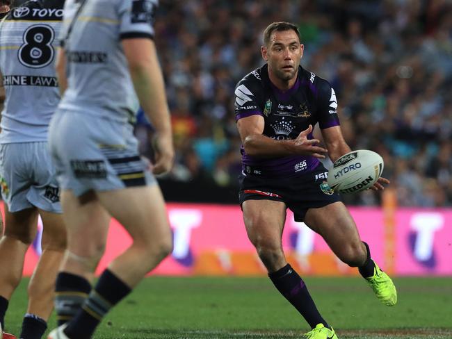 Cameron Smith in action during the 2017 NRL Grand Final. Pics Adam Head