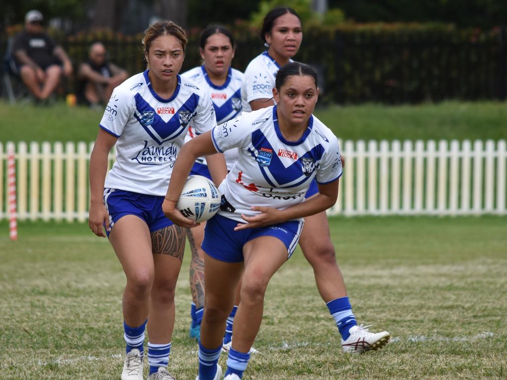 Teora Dennis takes a run. Picture: Sean Teuma. Tarsha Gale Cup