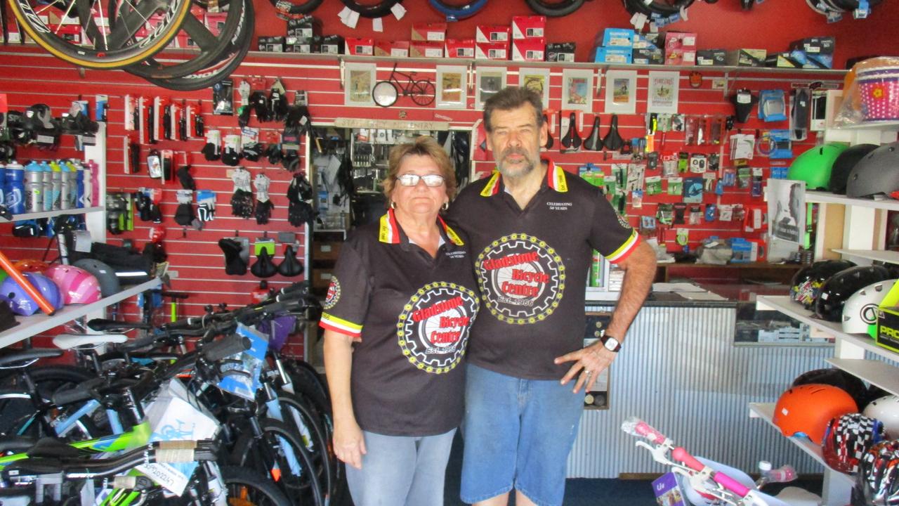 David and Sally McIntosh have owned Gladstone Bicycle Centre for more than 25 years.