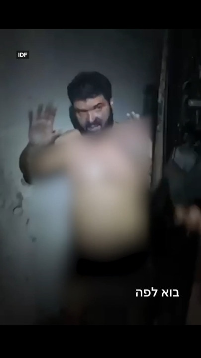 Hezbollah commander confronted by IDF troops and surrenders in his underwear